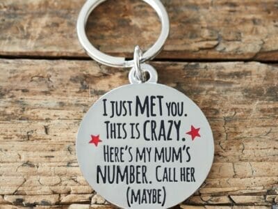 I Just Met You Dog ID Name Tag