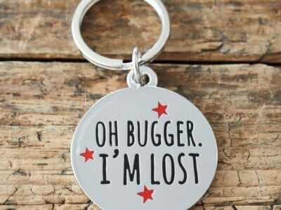 Oh Bugger. I'm Lost. Dog ID Tag